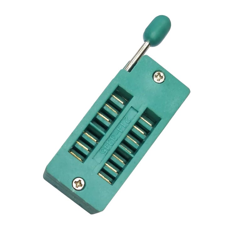 YEGAFE 2Pcs 14Pin 2.54mm ZIF Zip IC Test DIP Board Socket Universal Gold Plated feet - Image 2